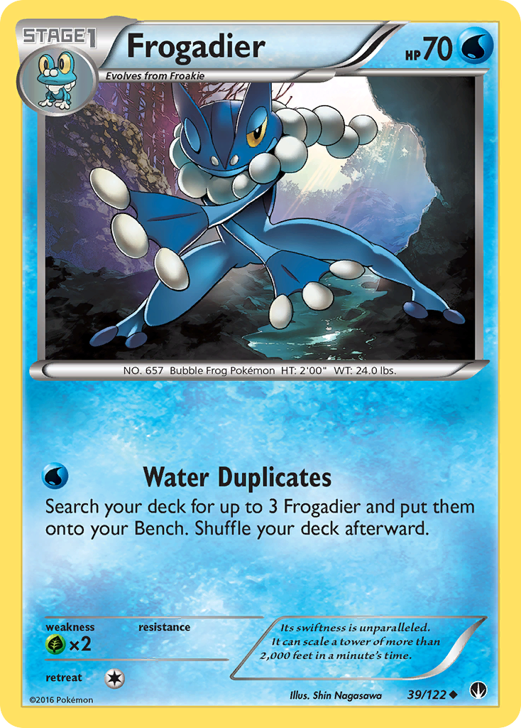 Frogadier (39/122) [XY: BREAKpoint] | Dumpster Cat Games