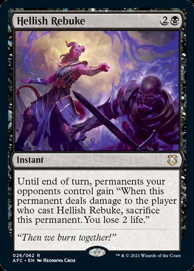 Hellish Rebuke [Dungeons & Dragons: Adventures in the Forgotten Realms Commander] | Dumpster Cat Games