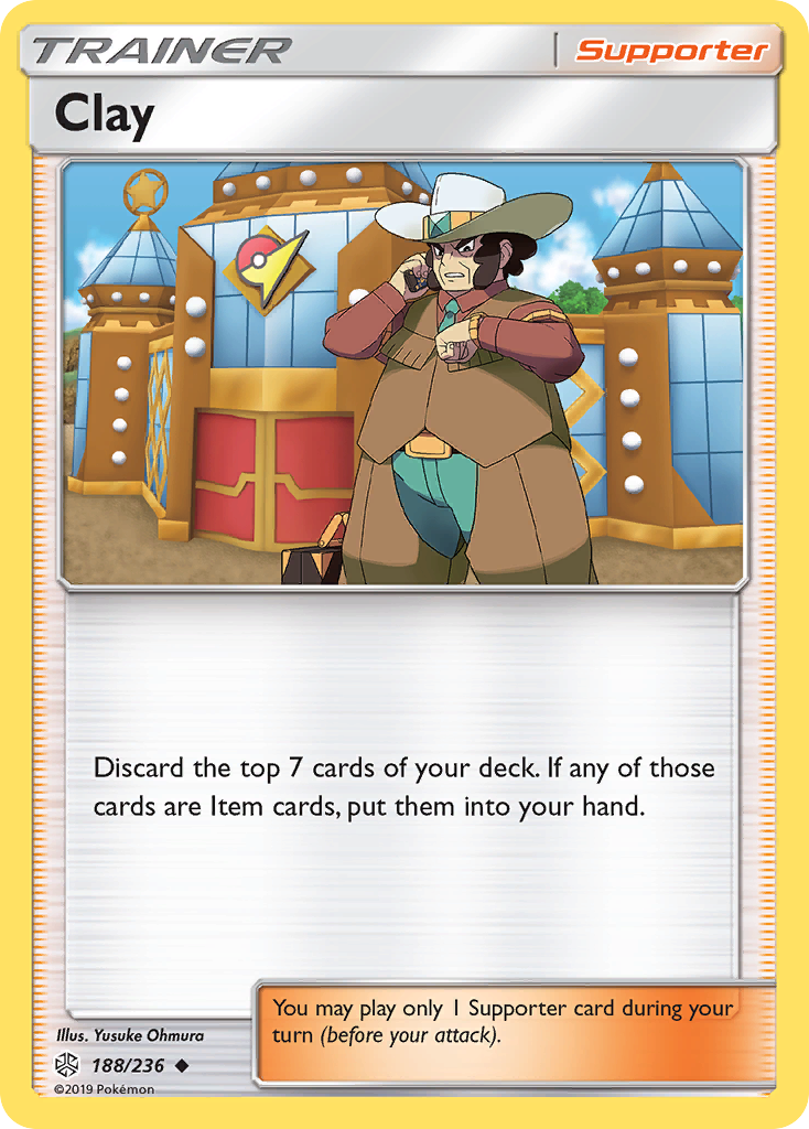 Clay (188/236) [Sun & Moon: Cosmic Eclipse] | Dumpster Cat Games
