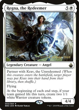 Regna, the Redeemer [Battlebond Promos] | Dumpster Cat Games