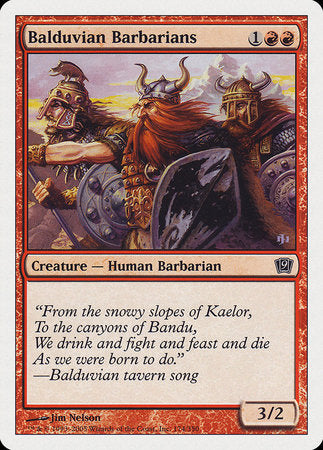 Balduvian Barbarians [Ninth Edition] | Dumpster Cat Games