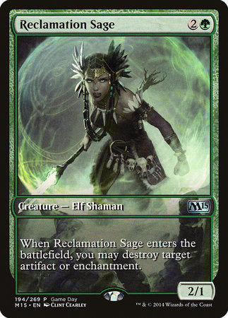 Reclamation Sage [Magic 2015 Promos] | Dumpster Cat Games