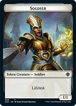 Elf Warrior // Soldier Double-Sided Token [Starter Commander Decks] | Dumpster Cat Games