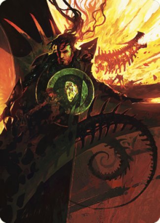 Mishra's Command Art Card [The Brothers' War Art Series] | Dumpster Cat Games