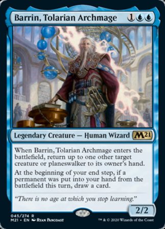 Barrin, Tolarian Archmage [Core Set 2021] | Dumpster Cat Games