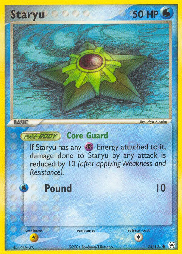 Staryu (75/101) [EX: Hidden Legends] | Dumpster Cat Games