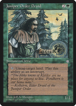 Juniper Order Druid [Ice Age] | Dumpster Cat Games