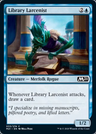 Library Larcenist [Core Set 2021] | Dumpster Cat Games