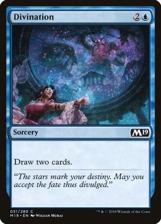 Divination [Core Set 2019] | Dumpster Cat Games