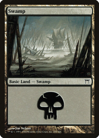 Swamp (298) [Champions of Kamigawa] | Dumpster Cat Games