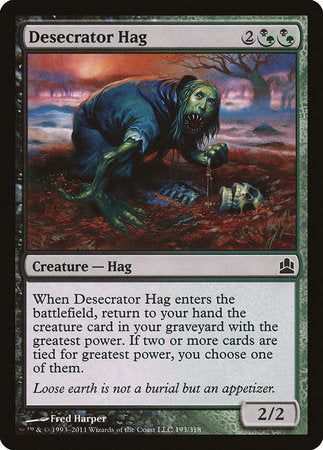 Desecrator Hag [Commander 2011] | Dumpster Cat Games