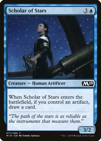 Scholar of Stars [Core Set 2019] | Dumpster Cat Games