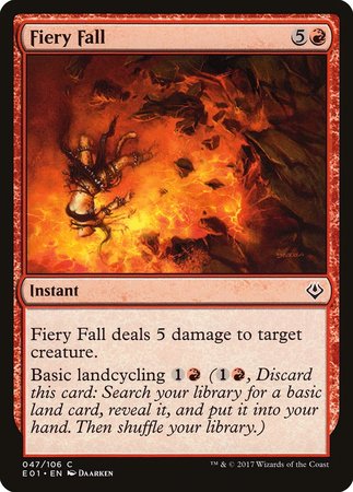 Fiery Fall [Archenemy: Nicol Bolas] | Dumpster Cat Games