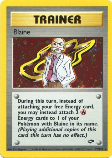 Blaine (17/132) [Gym Challenge Unlimited] | Dumpster Cat Games