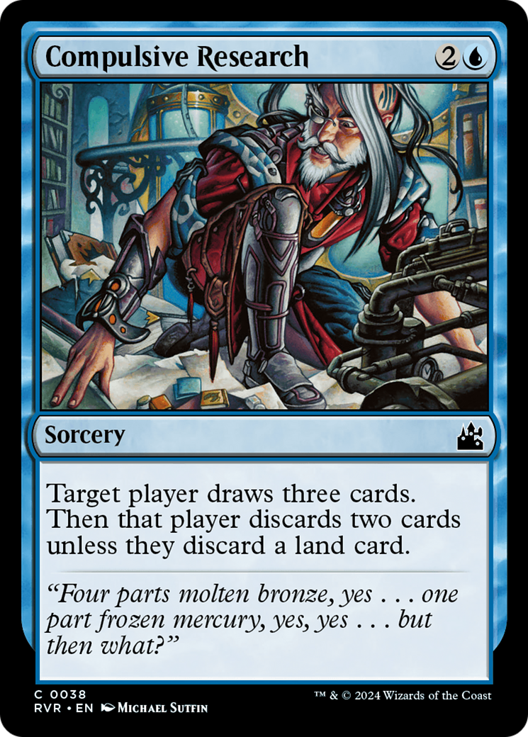 Compulsive Research [Ravnica Remastered] | Dumpster Cat Games