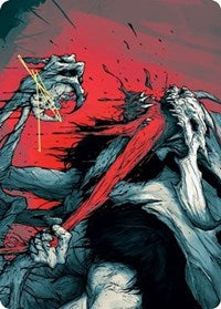 Vorinclex, Monstrous Raider 2 Art Card (Gold-Stamped Signature) [Kaldheim: Art Series] | Dumpster Cat Games