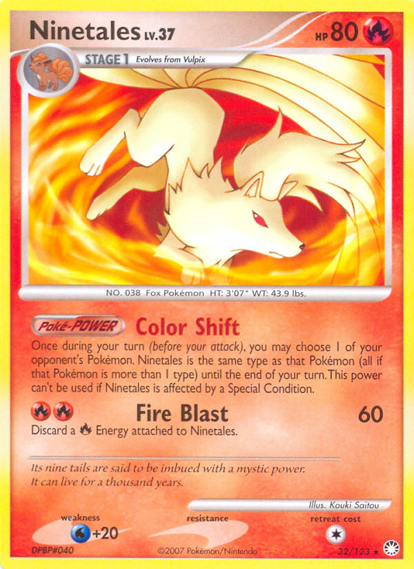 Ninetales (32/123) [Diamond & Pearl: Mysterious Treasures] | Dumpster Cat Games