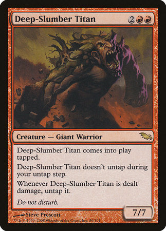 Deep-Slumber Titan [Shadowmoor] | Dumpster Cat Games