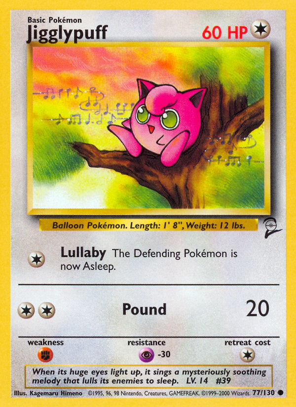 Jigglypuff (77/130) [Base Set 2] | Dumpster Cat Games