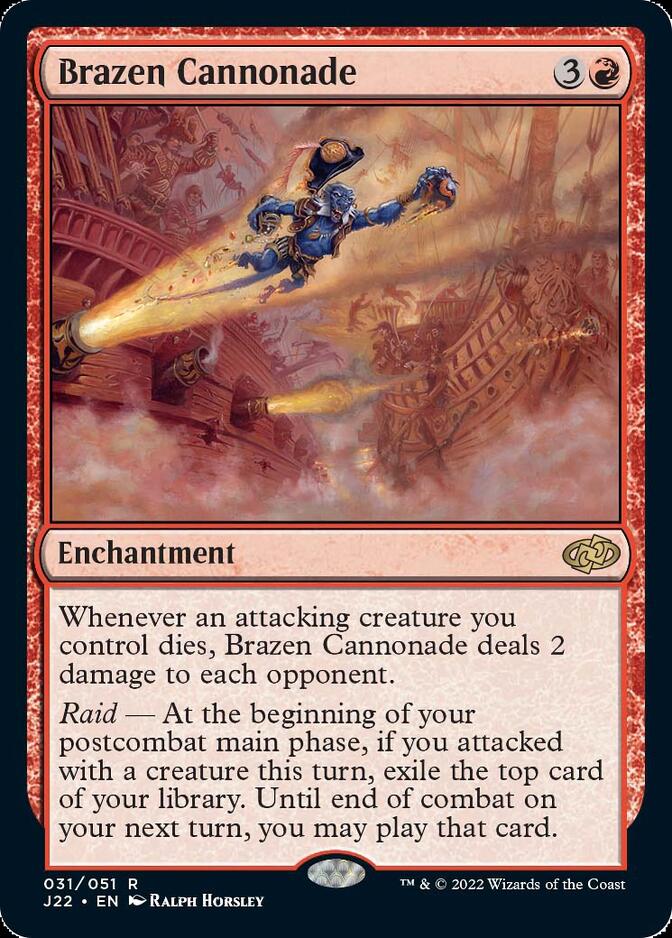Brazen Cannonade [Jumpstart 2022] | Dumpster Cat Games