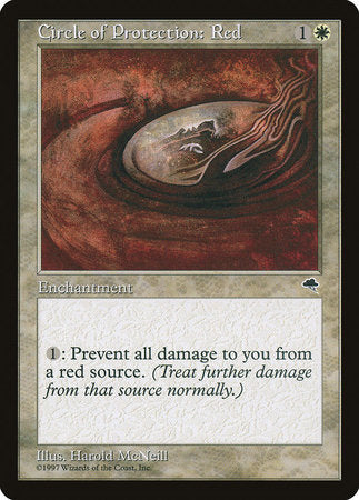 Circle of Protection: Red [Tempest] | Dumpster Cat Games