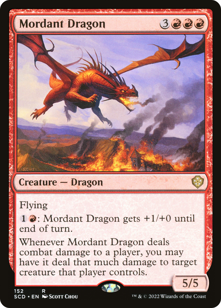 Mordant Dragon [Starter Commander Decks] | Dumpster Cat Games