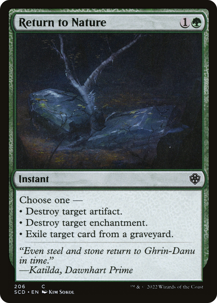 Return to Nature [Starter Commander Decks] | Dumpster Cat Games