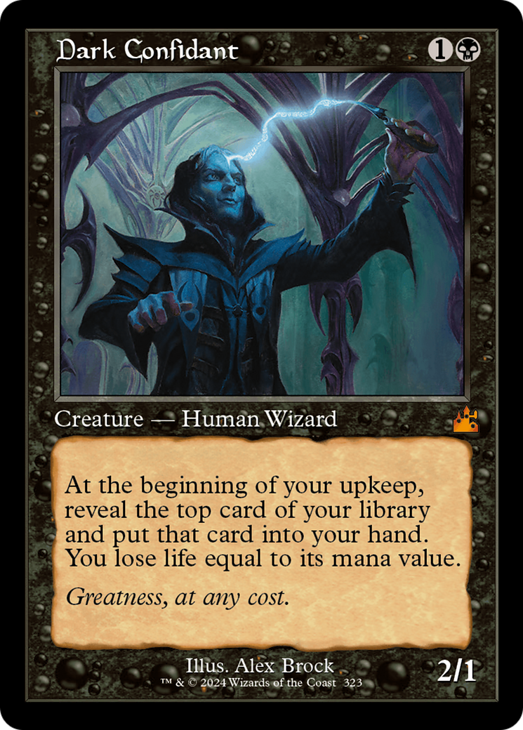 Dark Confidant (Retro Frame) [Ravnica Remastered] | Dumpster Cat Games