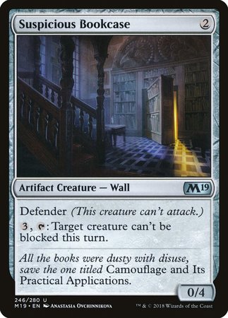 Suspicious Bookcase [Core Set 2019] | Dumpster Cat Games
