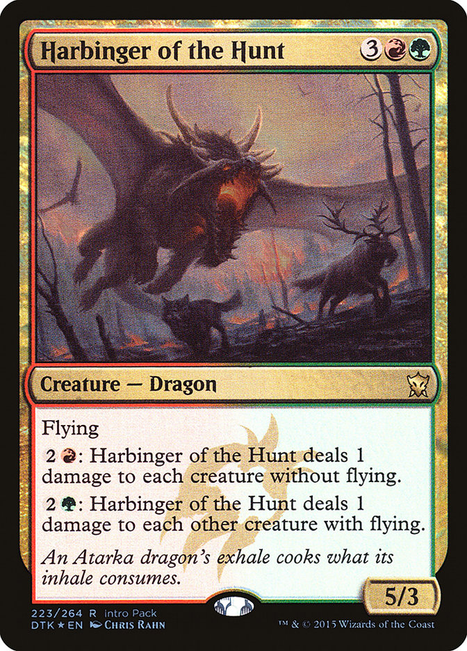 Harbinger of the Hunt (Intro Pack) [Dragons of Tarkir Promos] | Dumpster Cat Games