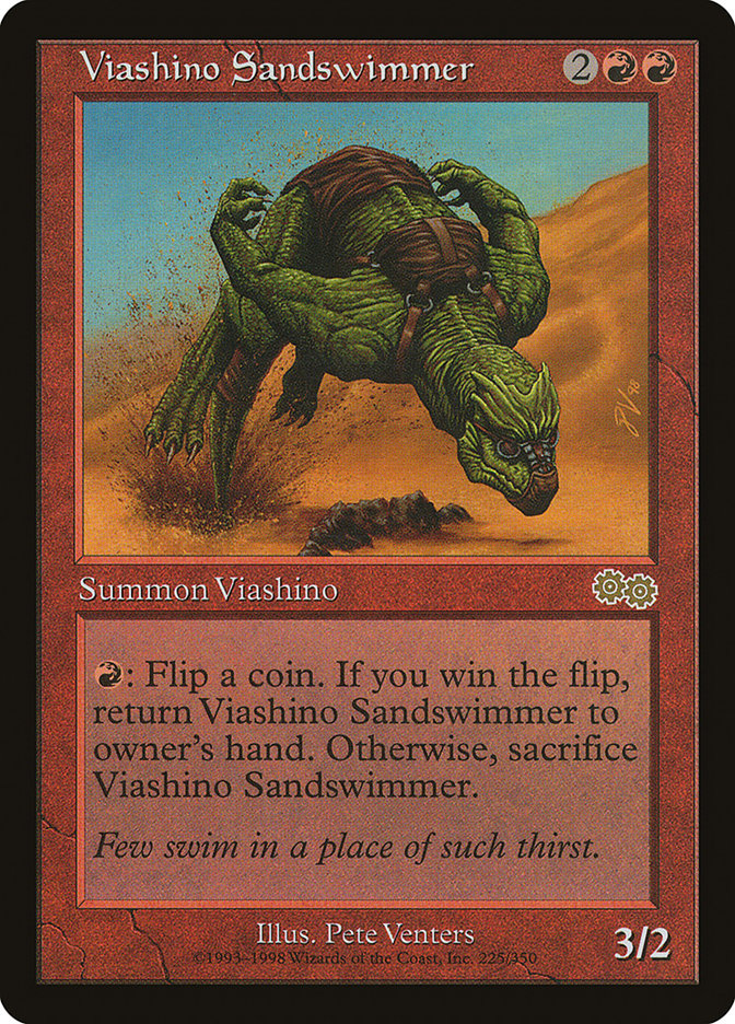 Viashino Sandswimmer [Urza's Saga] | Dumpster Cat Games