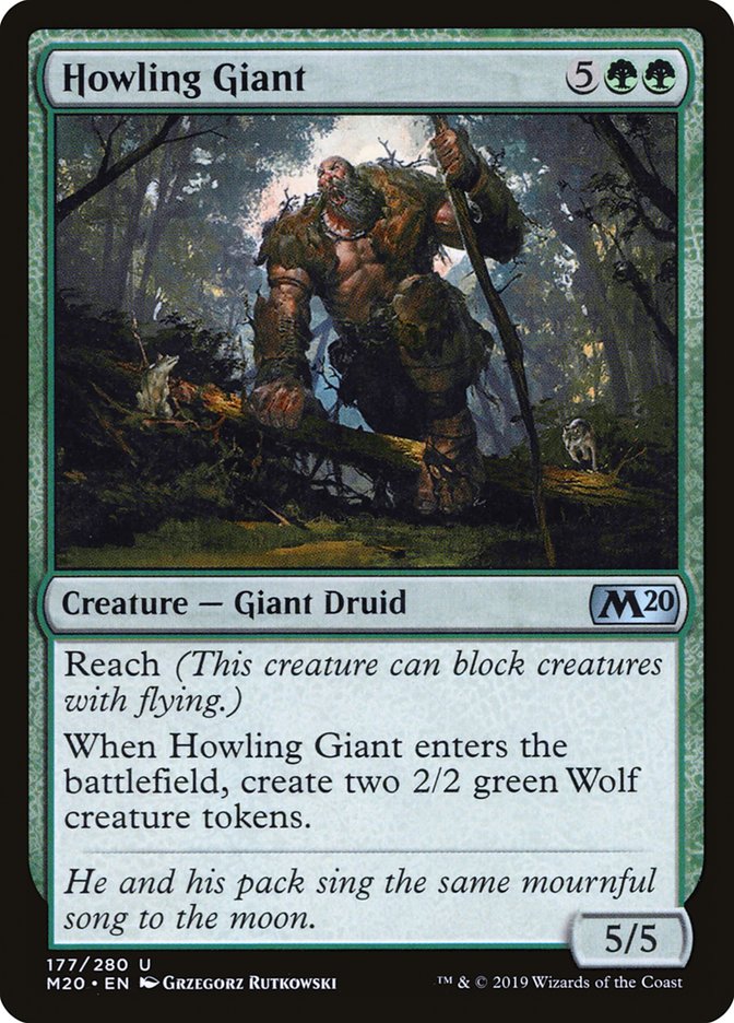Howling Giant [Core Set 2020] | Dumpster Cat Games