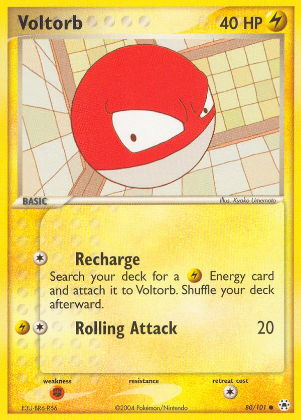 Voltorb (80/101) [EX: Hidden Legends] | Dumpster Cat Games