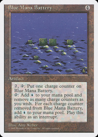 Blue Mana Battery [Fourth Edition] | Dumpster Cat Games