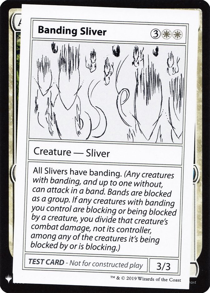 Banding Sliver [Mystery Booster Playtest Cards] | Dumpster Cat Games