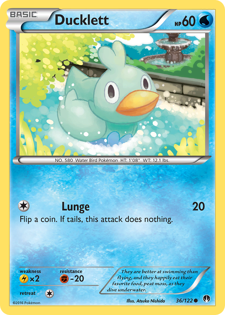Ducklett (36/122) [XY: BREAKpoint] | Dumpster Cat Games