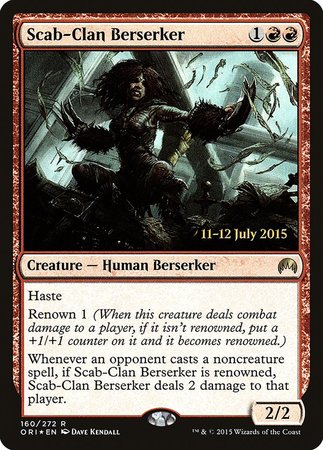 Scab-Clan Berserker [Magic Origins Promos] | Dumpster Cat Games