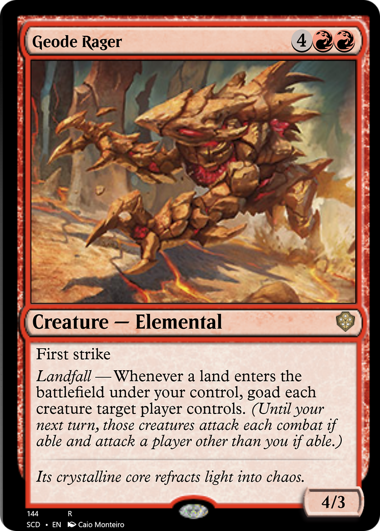 Geode Rager [Starter Commander Decks] | Dumpster Cat Games