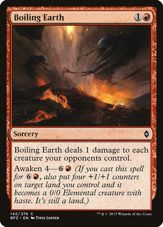 Boiling Earth [Battle for Zendikar] | Dumpster Cat Games