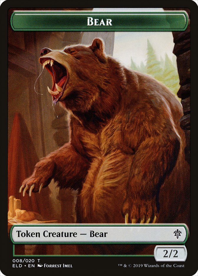 Bear [Throne of Eldraine Tokens] | Dumpster Cat Games