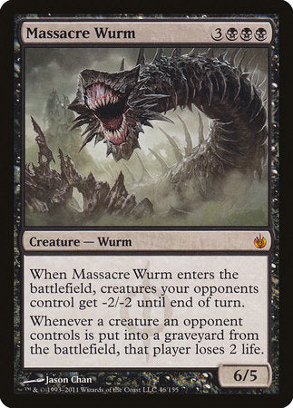 Massacre Wurm [Mirrodin Besieged] | Dumpster Cat Games