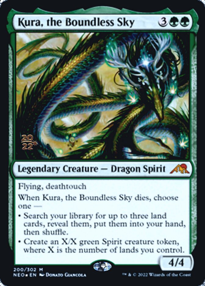 Kura, the Boundless Sky [Kamigawa: Neon Dynasty Prerelease Promos] | Dumpster Cat Games