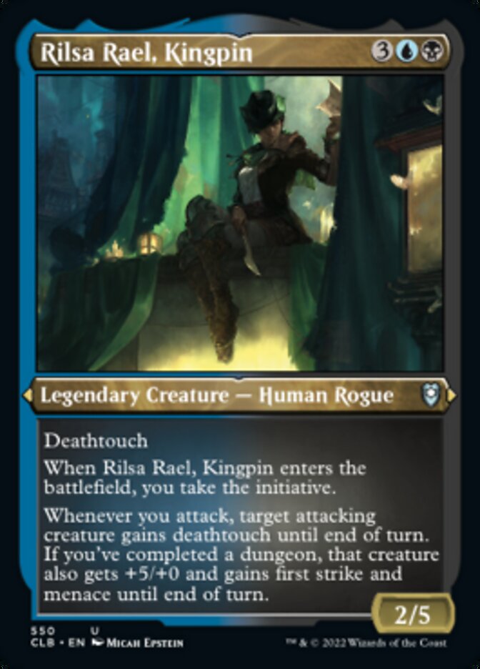 Rilsa Rael, Kingpin (Foil Etched) [Commander Legends: Battle for Baldur's Gate] | Dumpster Cat Games