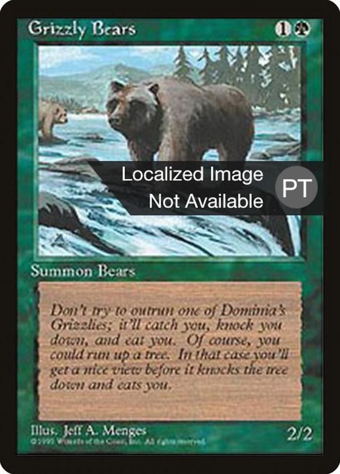Grizzly Bears [Fourth Edition (Foreign Black Border)] | Dumpster Cat Games