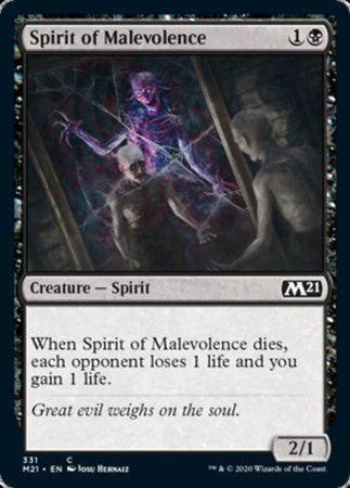 Spirit of Malevolence [Core Set 2021] | Dumpster Cat Games