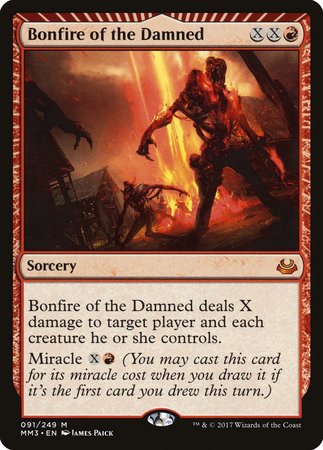 Bonfire of the Damned [Modern Masters 2017] | Dumpster Cat Games