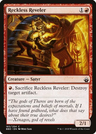 Reckless Reveler [Battlebond] | Dumpster Cat Games