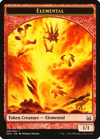 Elemental Token [Duel Decks: Mind vs. Might Tokens] | Dumpster Cat Games