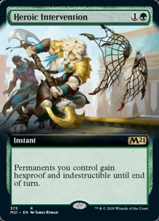 Heroic Intervention (Extended Art) [Core Set 2021] | Dumpster Cat Games