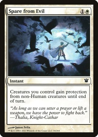 Spare from Evil [Innistrad] | Dumpster Cat Games